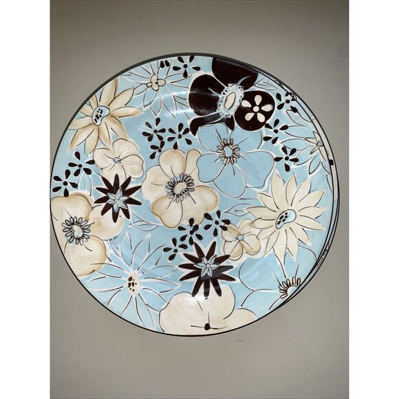 Laurie Gates Casual Blues Floral 10"Dinner Plates The Casual Collection Colorful - Picture 5 of 9